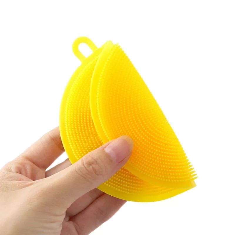 Multipurpose Silicone Dish Sponge, Kitchen Cleaning Scrubber, Silicone Dish Scrubber