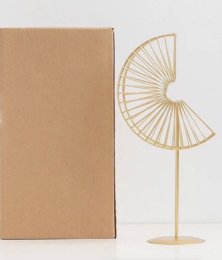 Fan Style Home Décor, Partition Light Luxury Cabinet Wine Décor, Nordice Iron Décor