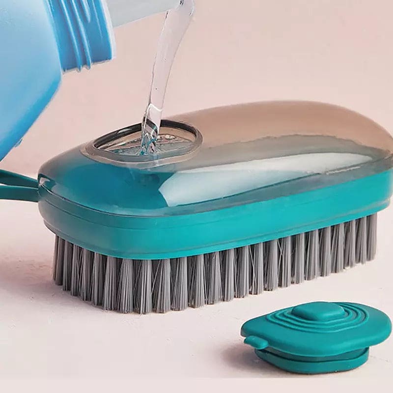 Multifunctional Laundry Brush, Liquid Soap Dispenser Hydraulic Scrub Brush, Laundry Clothes And Shoes Scrubbing Brush, Household Cleaning Brush