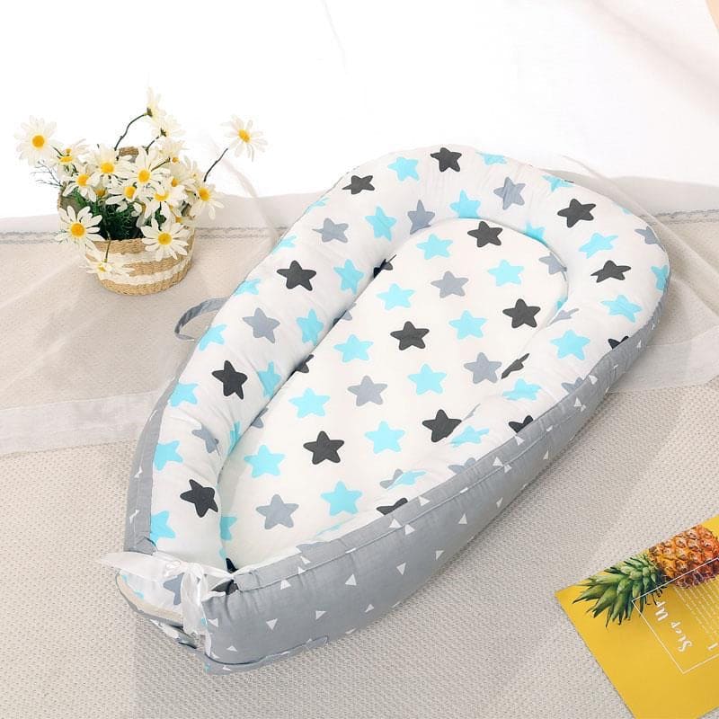Portable Baby Crib, Travel Bed For Newborn, Cotton Cradle For Infants, Comfortable Baby Lounger