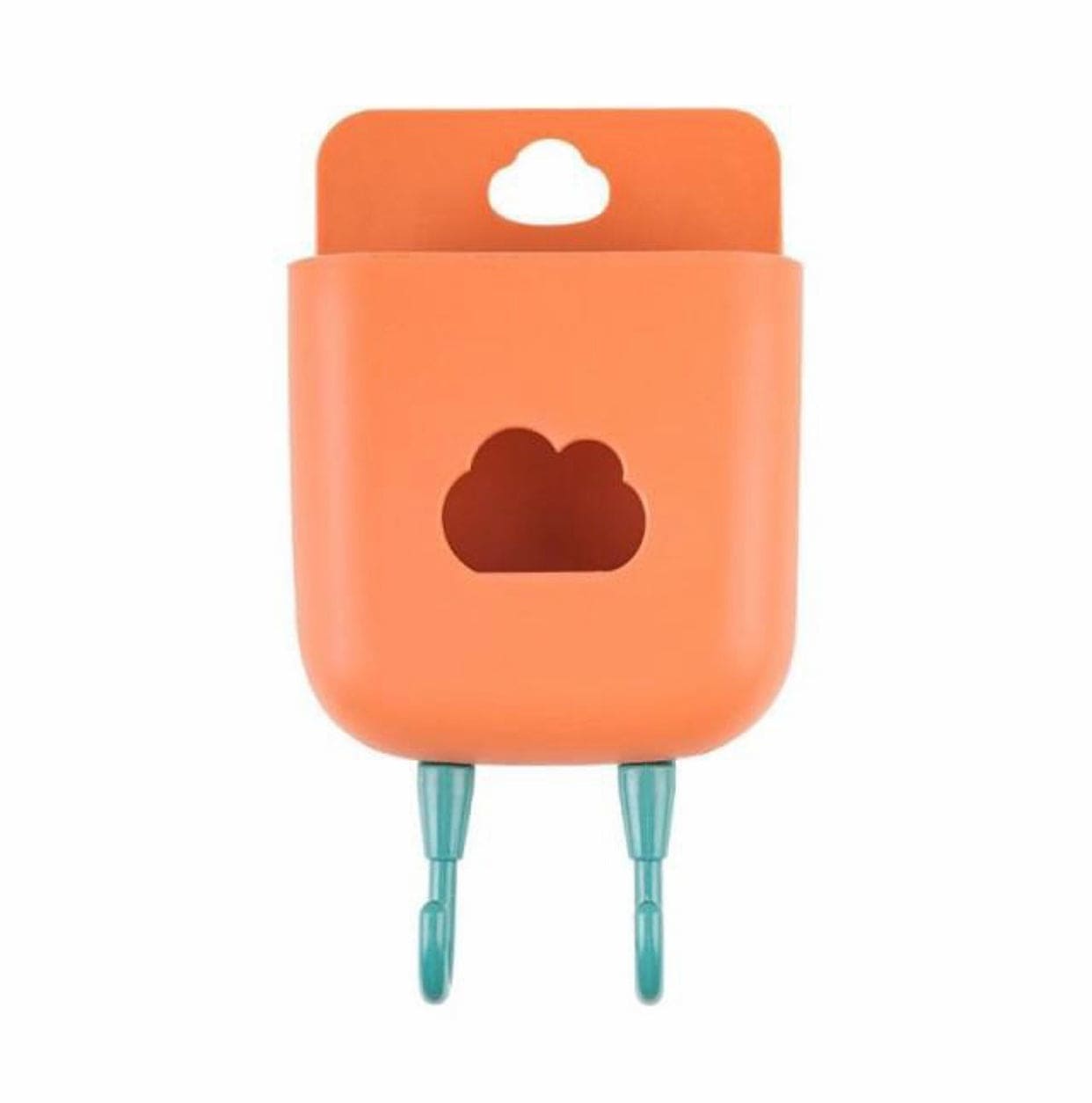 Cloud Wall Mounted Phone And Remote Holder, Durable Storage Basket, Home Office Wall Stand Storage Box, Wall Mounted Mobile Phone Plug, Multifunction Holder Stand