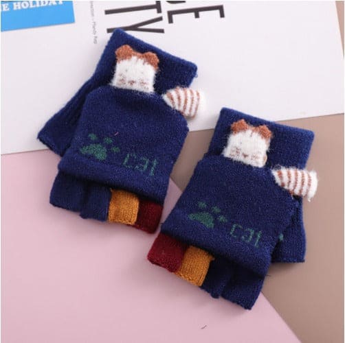 Winter Mittens Gloves for Baby Kids Toddler, Unisex Cute Warm Fleece Thick Thermal Gloves for Boys Girls