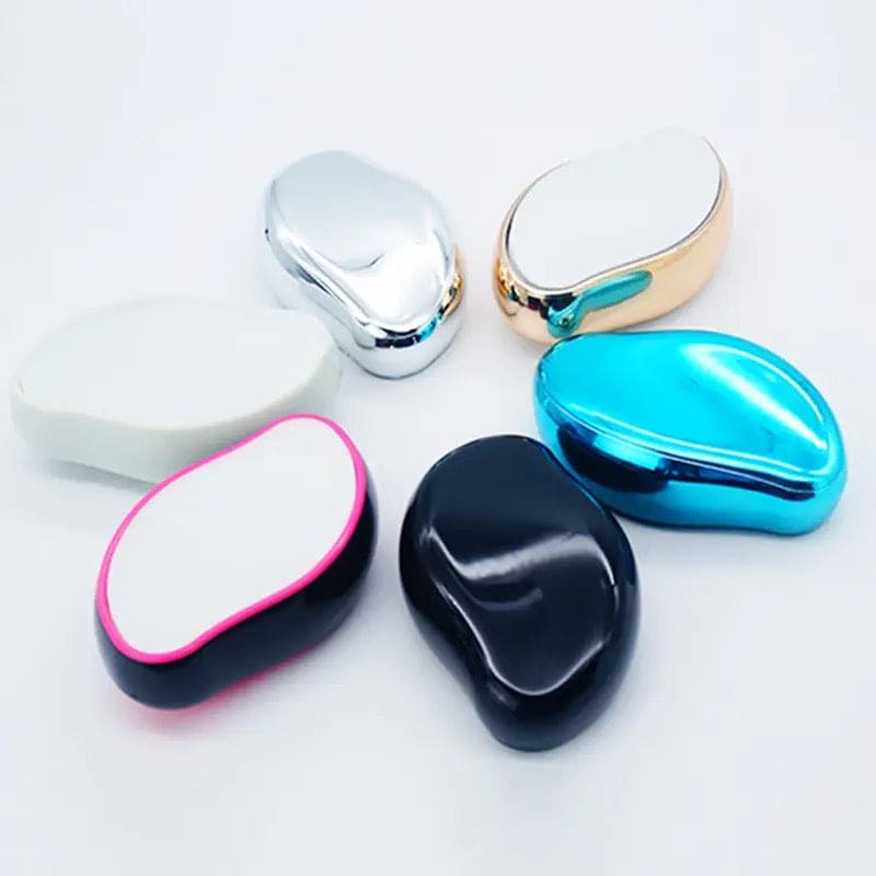 Crystal Hair Removal Device, Nano Glass Sanding Device, Crystal Physical Hair Removal Eraser, Glass Hair Remover Painless Epilator,  Easy Cleaning Reusable Body Care Depilation Tool