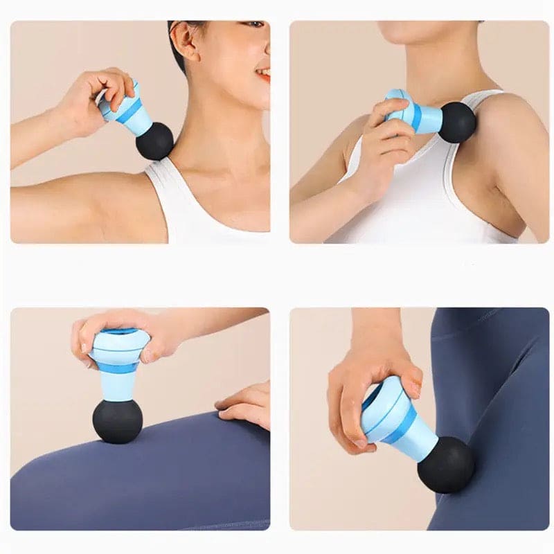 Mini Therapy Massager, Mini Pocket Electric Fascia Massager, Mini Handheld Massager, Electric Muscle Percussion Device, Portable Mini frequency Massage Gun, Mini Vibrating Fitness Muscle Relaxation Device