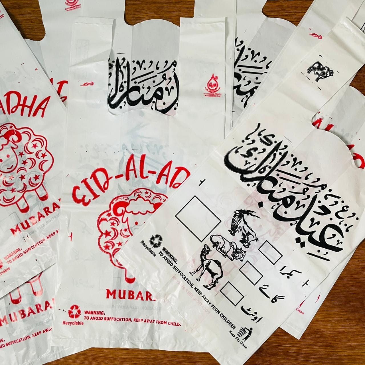 Bakra Eid Meat Bags, Disposable Shoppers, Meat Plastic Bags
