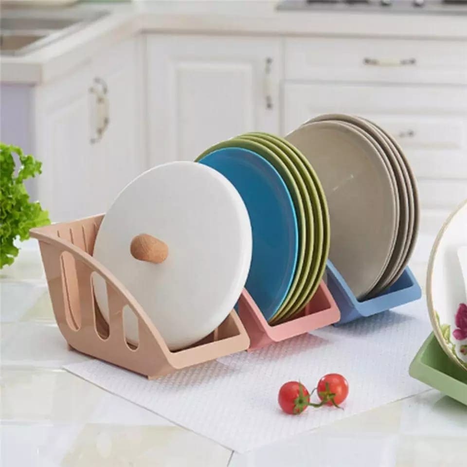Nordic Style Plate Rack, Cutlery Cabinet Storage Rack, Dish Rack Kitchen Tool, Plastic Plate Holder