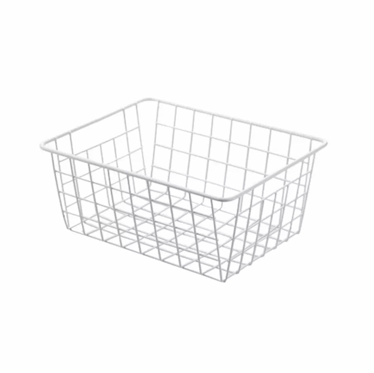 Rectangle Hollow Storage Basket,  Desktop Metal Kitchen Bathroom Sundries Organizer, Nordic Style Iron Storage Basket, Bread Snack Fruit Basket