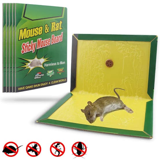 Mouse Trap Glue Pad, Sticky Rat Mouse Board, Mouse Rat Snake Bugs Mice Catcher, Mouse Catcher Glue Board, Mice Professional Strength Glue And Foldable Cardboard
