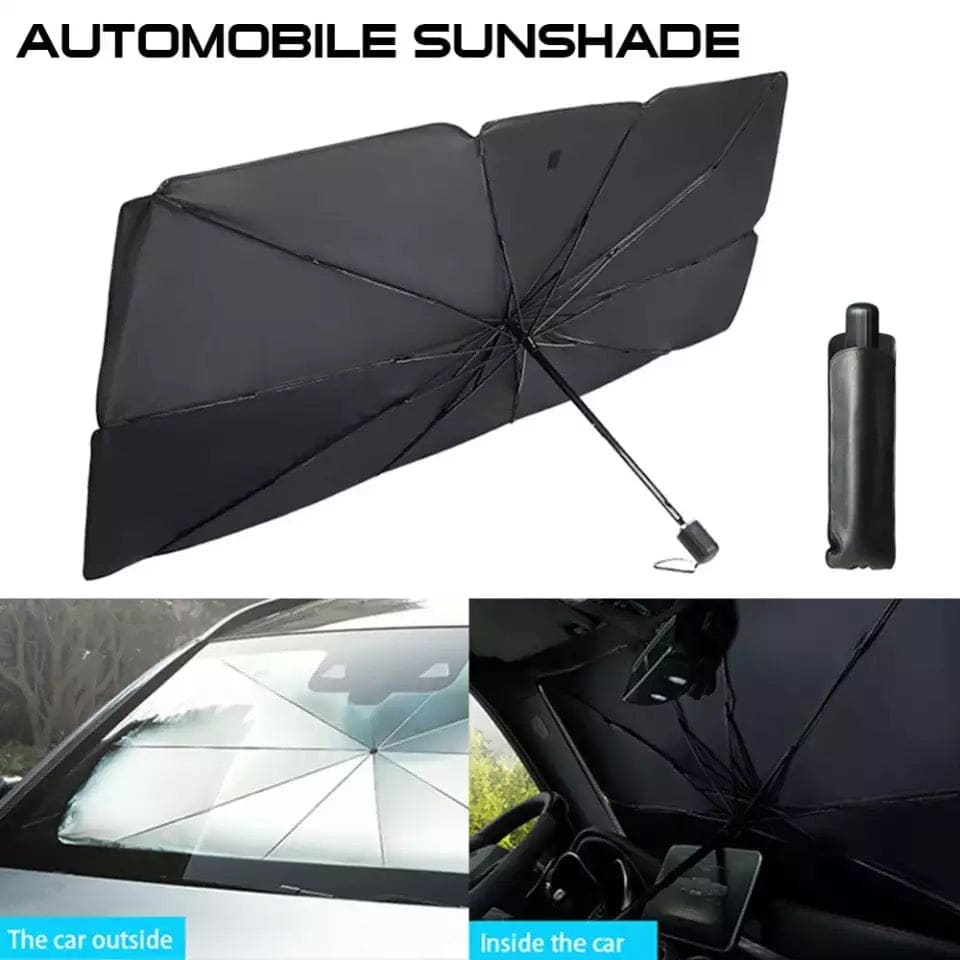 Umbrella Car Windshield, Foldable Car Windshield, Sun Shade Protector, Parasol Umbrella Front Window Sunshade, Interior Heat Insulation Car Sunshade, Sunscreen Heat Insulation Cloth