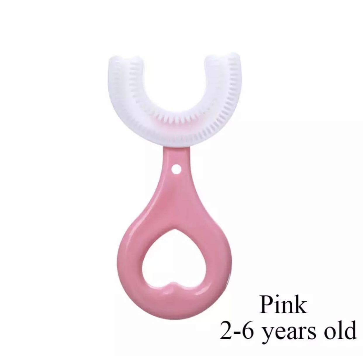 Kids U Shaped Silicone Head Oral Care Cleaning Toothbrush For Toddlers, 360° Oral Teeth Cleaning Food Grade Soft Silicone Brush