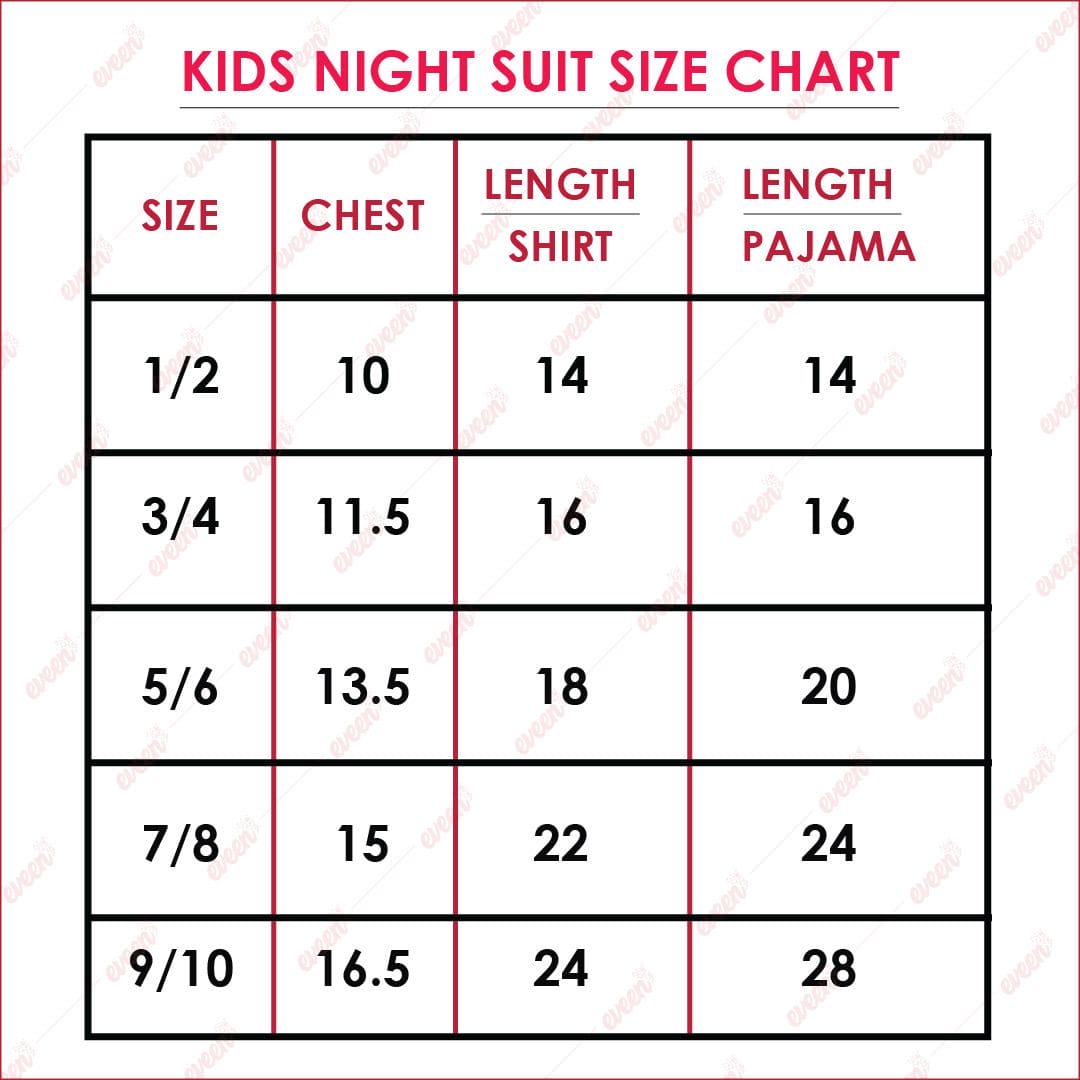 Tiger Kids Nighsuit, Strips Pajama Elegant Nightsuit For Girls And Boys