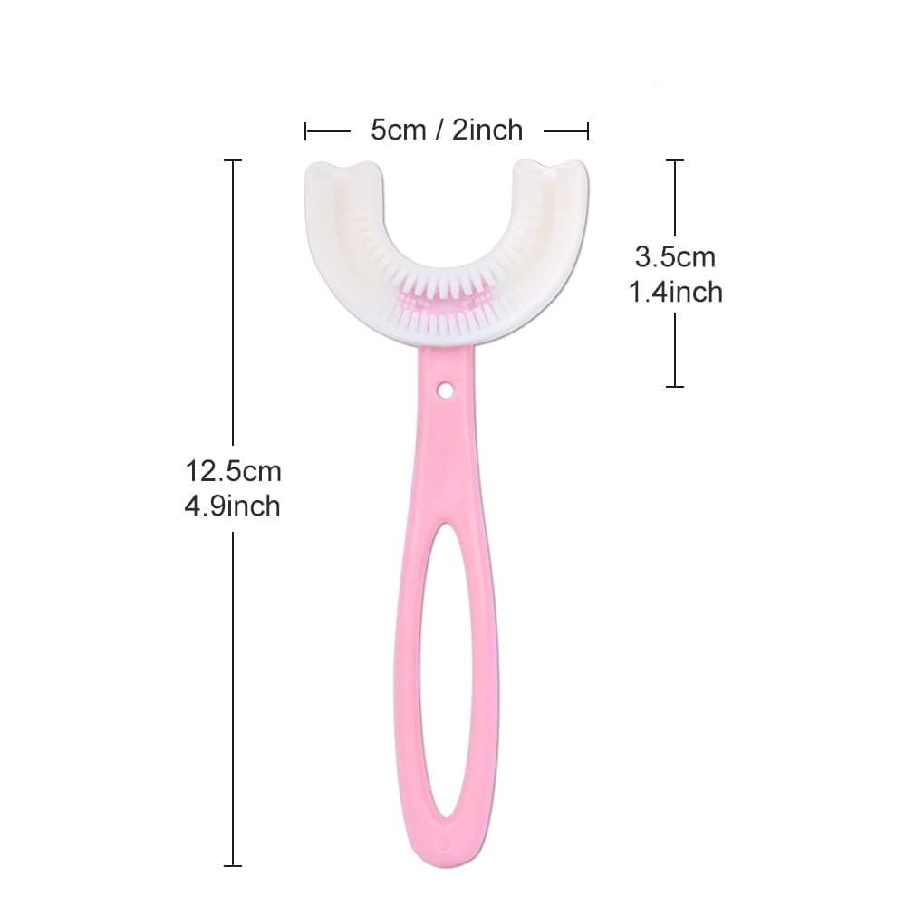 Baby U Shape Toothbrush, Children's U-shape Toothbrush 360° Thorough Cleansing Baby Soft Infant Tooth Teeth Clean Brush, Baby Oral Health Care Toothbrush