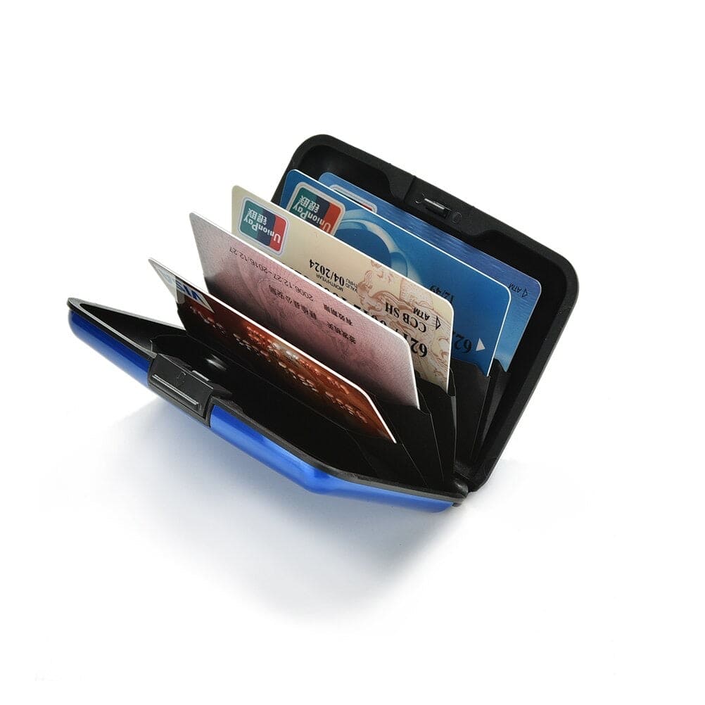 Plastic Business Card Holder, Waterproof Stainless Steel Card Case, Solid Credit Card Holder, Money Bag Storage Travel Wallet