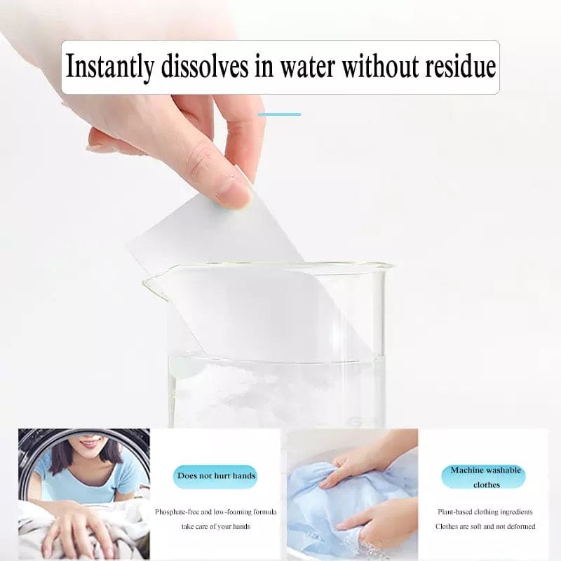 30 Pcs Washing Fragrance Sheet, Multifunctional Detergent Laundry Paper, Laundry Tablets Concentrated Washing Powder, Laundry Soap for Washing Machines, Babies' Laundry Fabric Softener and Wrinkle Releaser Sheets