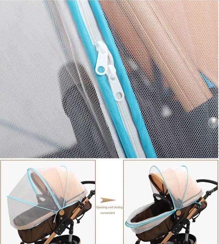 Mosquito Net For Stroller - 2 Pack Durable Baby Stroller Mosquito Net - Perfect Bug Net For Strollers, Bassinets, Cradles, Playards (White