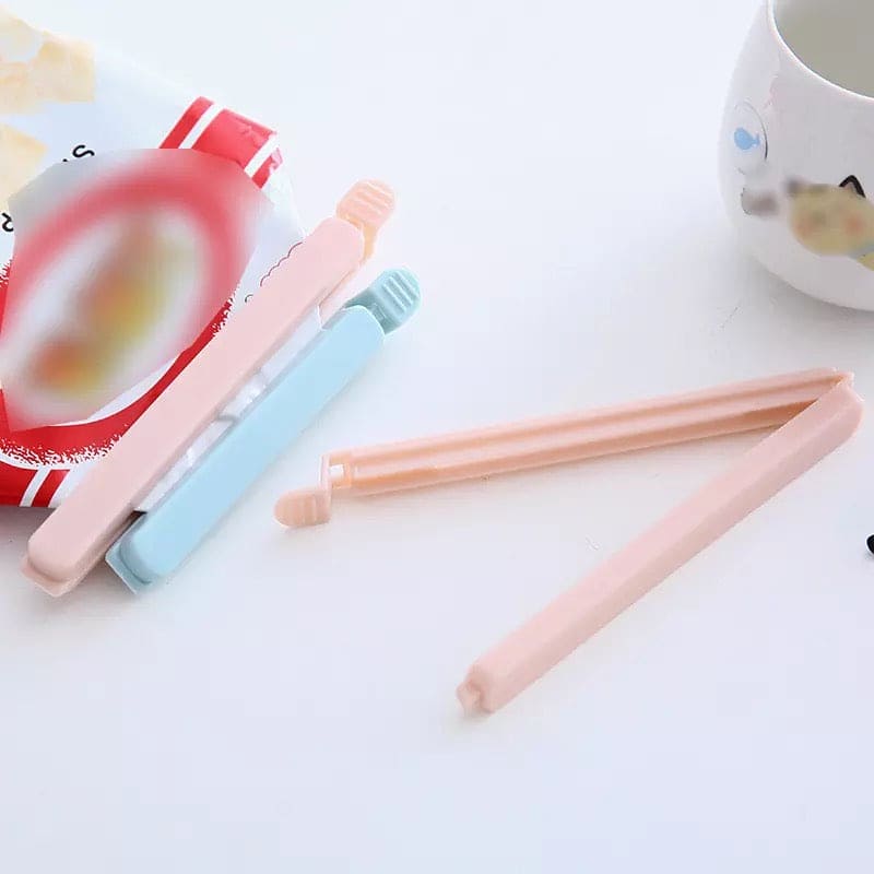 Set of 5 Pack Bag Clips, Food Snack Sealing Clip, Clamp Food Close Clip Seal Kitchen Tool, Freezer & Fridge Bag Sealing Clips, Kitchen Food Bag Clips