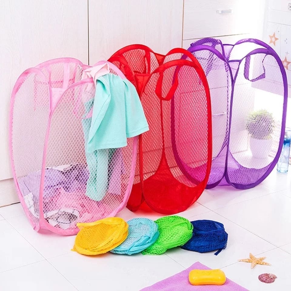 Laundry Basket, Dirty Clothes Storage Basket, Foldable Washing Basket Bag