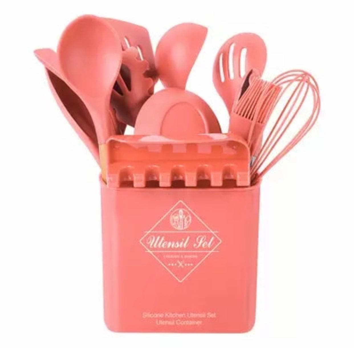 13pcs Silicone Kitchenware Heat Resistant Utensils Set With Spoon Holder, Non-Stick Heat Resistant Silicone Cookware Set, Silicone Cooking Utensils Set With Holder