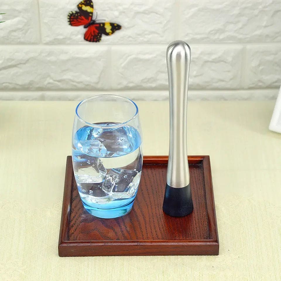 Stainless Steel Muddler, Ice Crusher Bar, Stainless Steel Cocktail Muddler Mixer, Steel Wine Mixing Stick, Cocktail Shaker Boston Bar, Home Bar Bartender Tool