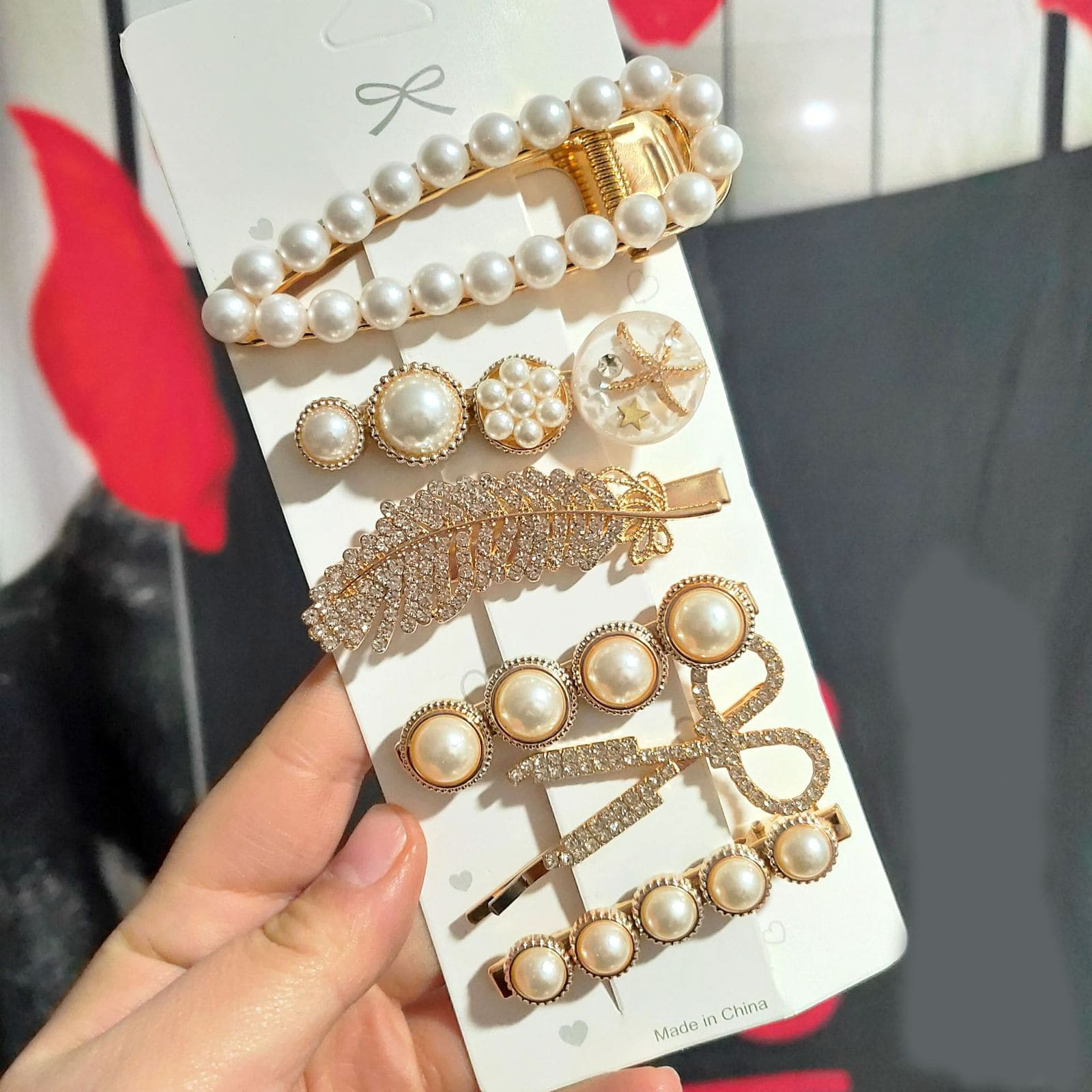 Retro 5 Piece Hair Clip Card, Simple Pearl Side Clip For Women Girls Headband Hairpins, Handmade Pearl Hairpins Pin, Hair Decorative Accessories