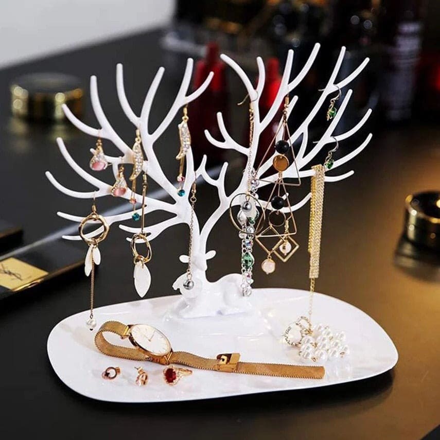 Deer Antlers Jewelry Organizer, Hanging Jewelry Organizer, Tree Stand Earrings Holder