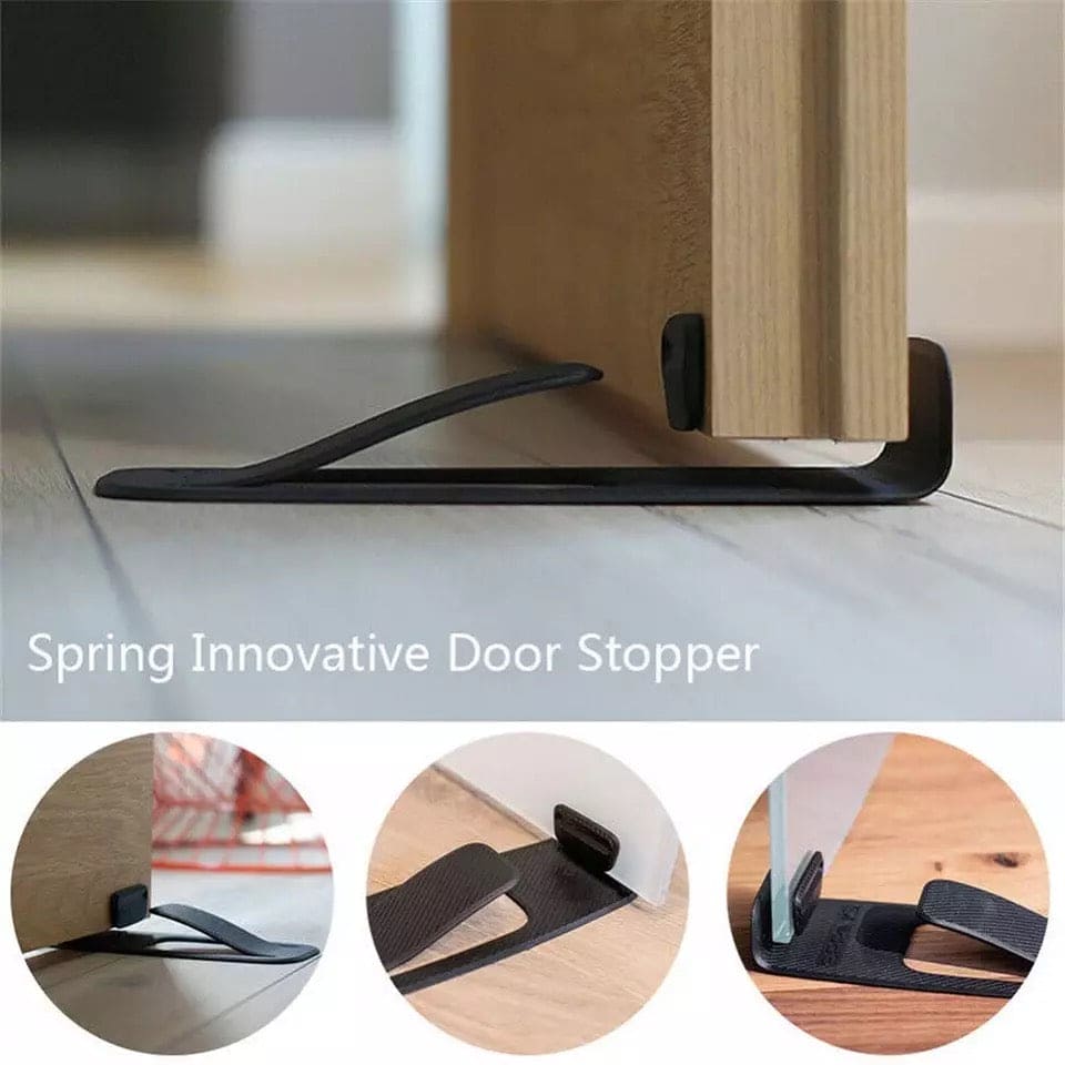 Creative Spring Door Stopper, Innovative Door Knob, Multifunction Slamming Door Stopper, Open Door Wedge Holder, Home Safety Protector, Portable Floor Door Safety Protector, Anti-Collision Gate Door Rear Retainer