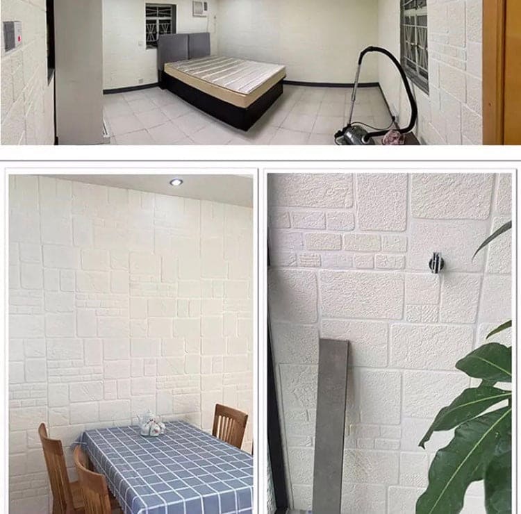 3D Brick Pattern Wallpapers For TV Background, Living Room Bedroom Wall Decor Wallpapers, Self Adhesive Waterproof PE Foam Wall Stickers, Peel and Stick 3D Art Wall Panels for Living Room