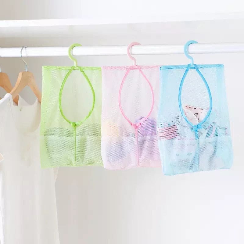 Multifunctional Hanging Storage Mesh Bags, Baby Toys Storage Holder, Portable Hanging Storage Bag, Kitchen Storage Hanger