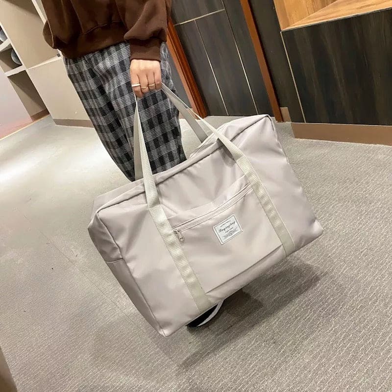 Travel Hand Bag, Nylon Waterproof Fitness Clothing Shoulder Bag, Large Capacity Folding Travel Bag, Luggage Bag For Moving House Business Trip Travel