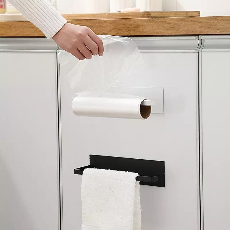 Kitchen Storage Paper Holders, Iron Roll Holder, Bathroom Toilet Towel Rack,Tissue Shelf Organizer, Stuff  Paper Holder, Wall Mounted Non Perforated Toilet Paper Hanger