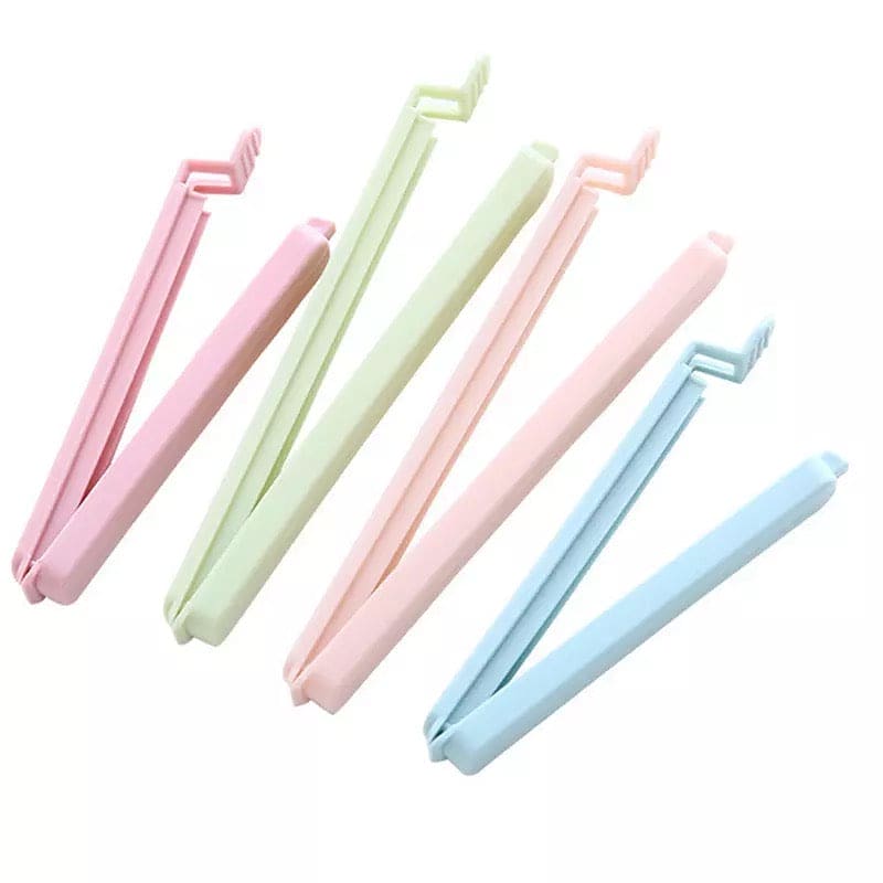 Set of 5 Pack Bag Clips, Food Snack Sealing Clip, Clamp Food Close Clip Seal Kitchen Tool, Freezer & Fridge Bag Sealing Clips, Kitchen Food Bag Clips