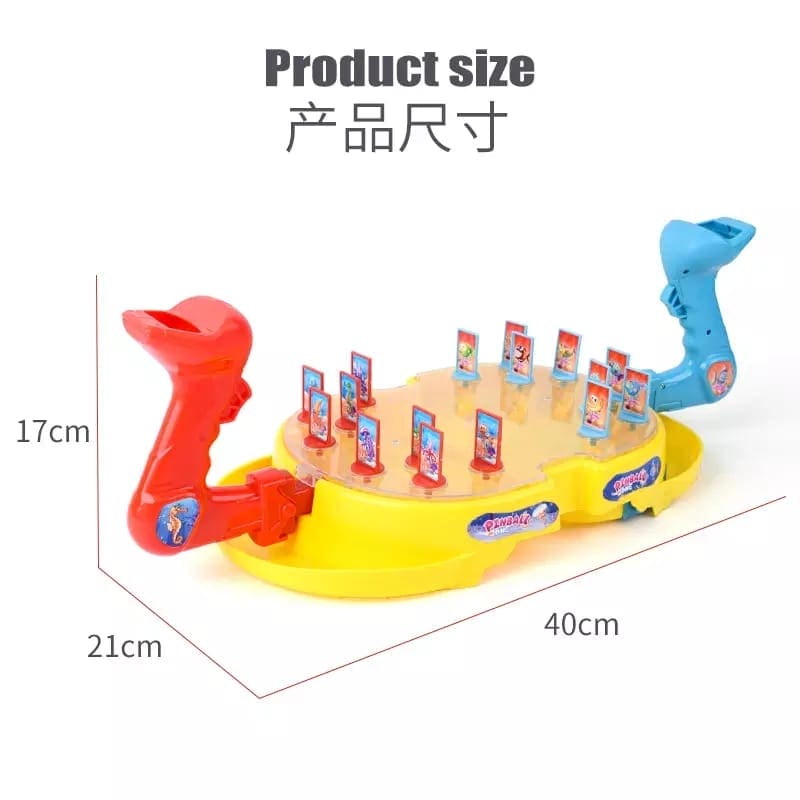 Parent-Child Shoot Joystick Board Game, Marble Shot Games For 2 Players, Desktop Challenging Game For Children, Children Marble Shot Toy, Dinosaur Battle Board Play Game, Educational 2-player Battle Table Games