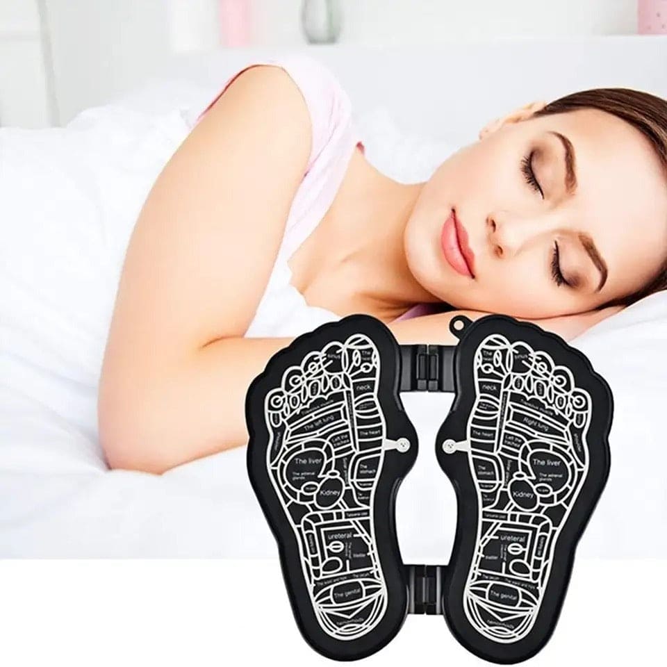 Foot Relaxer, Bioelectric Acupoints Massager, EMS Foot Massager, Pain Releive Massager Mat, Foldable Foot Massage Mat, Electric Foot Cushion Blood Circulation Acupuncture Pad