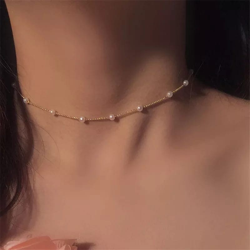 Pearl Choker Necklace, Women's Neck Chain, Neck Pendant For Girls