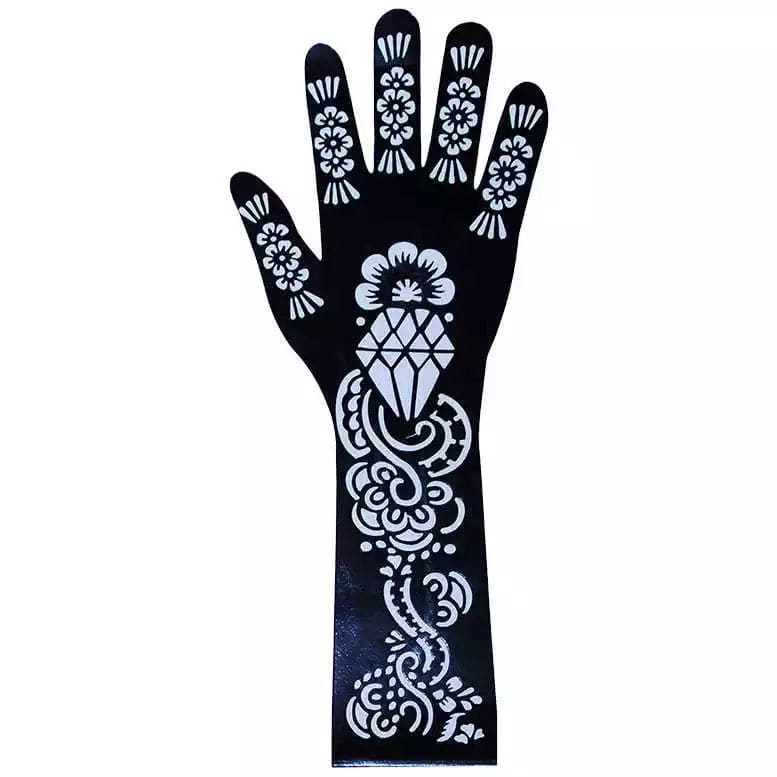 Professional Henna Stencil Temporary Hand Tattoo, Body Art Sticker, Temporary Hand Mehndi Tattoo, Body Art Sticker, Wedding Tool Flower Tattoo Stencil