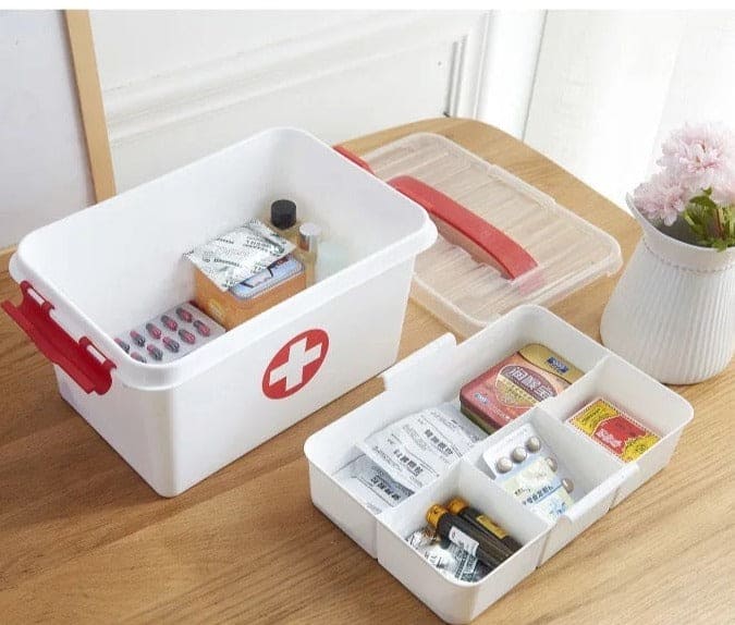 First Aid Kit Medicine Box, Family Emergency Medicine Organizer, Family Medicine Box, Family Emergency Kit, Household Medicine Organizer