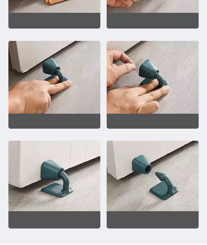 Door Knob, Cabinet Bumpers Handle Lock, Anti Collision Door Stopper, Plastic Door Hook, Suction Door Stopper, Anti-Bump Door Holder