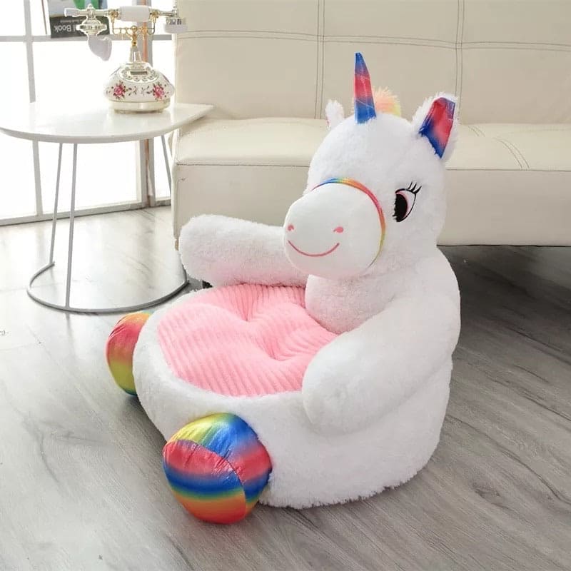 Plush soft Animal Sofa, Children's Plush Cartoon Character Seat, Cute Baby Sofa Seat for Kids