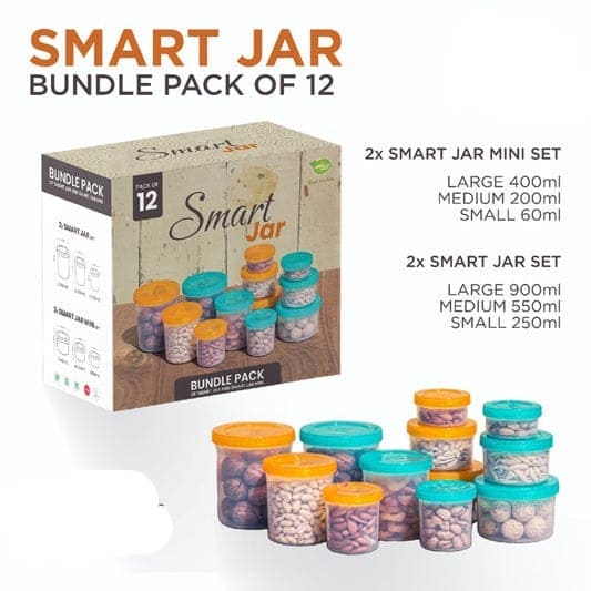 Set Of 12 Smart Jar, Kitchen Spice Box Set, Spice Container, Kitchen Spice Organizer