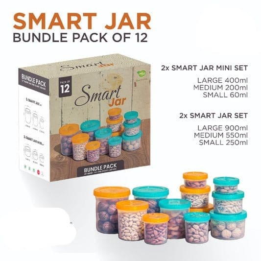 Smart Magic Jar Set Of 12 Smart Jar, Kitchen Spice Box Set, Spice Container, Kitchen S ...