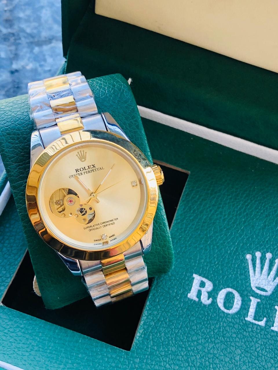 Automatic Luxury Men's Watch, Round Dial Classic Analog Watch, Stainless Steel Wrist Watch for Men, High Quality Male Wrist Watch