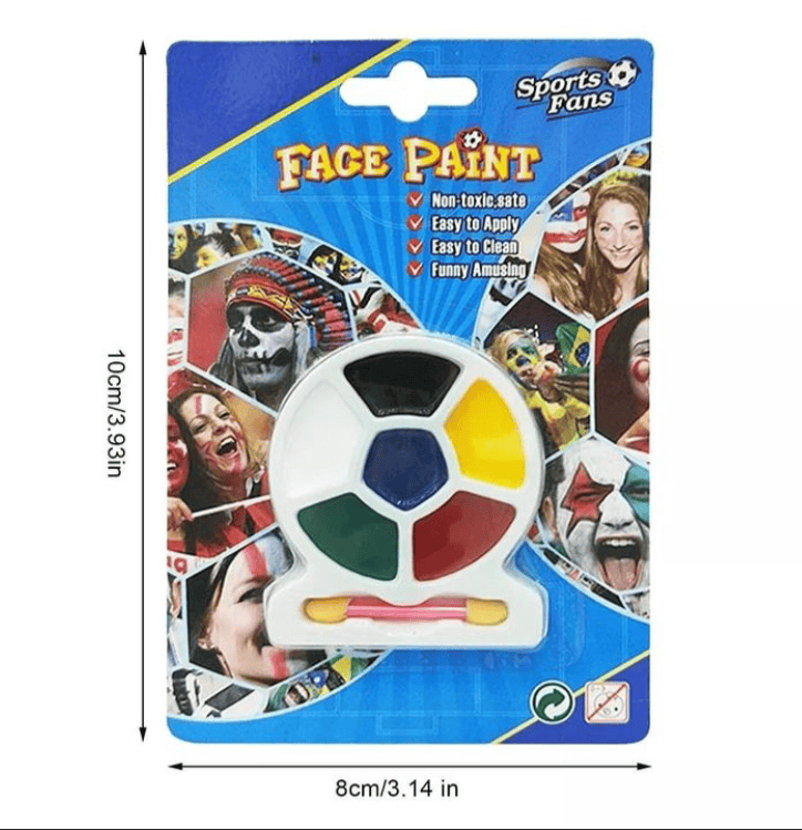 Amazing Face Paint Body Art Color Makeup Paint, Football Professional Makeup Kit, Drawings Pigment Flash Shine Color Fancy Paint, Halloween Carnival Makeup Paint