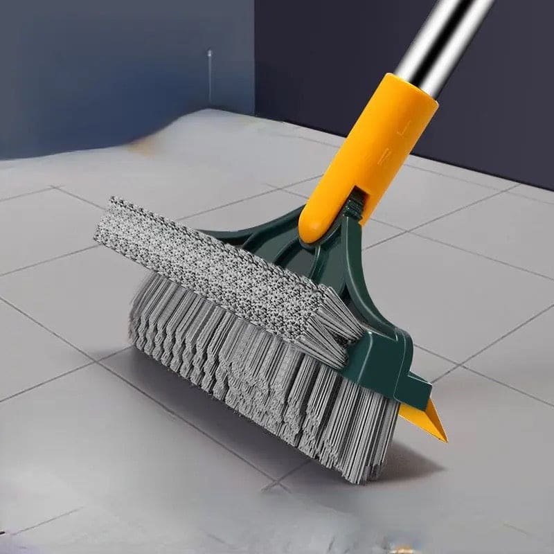 3 In 1 V Shaped Cleaning Brush, Floor Scrub Magic Broom With Long Handle, Floor Cleaning Brush, Long Handle Stiff Broom