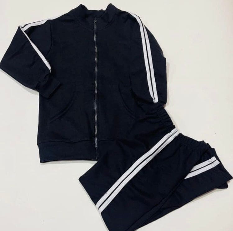 2 Pcs Children's Clothing New Spring And Autumn Solid Color Boys And Girls Student Sportswear Suit Long Sleeve Clothes
