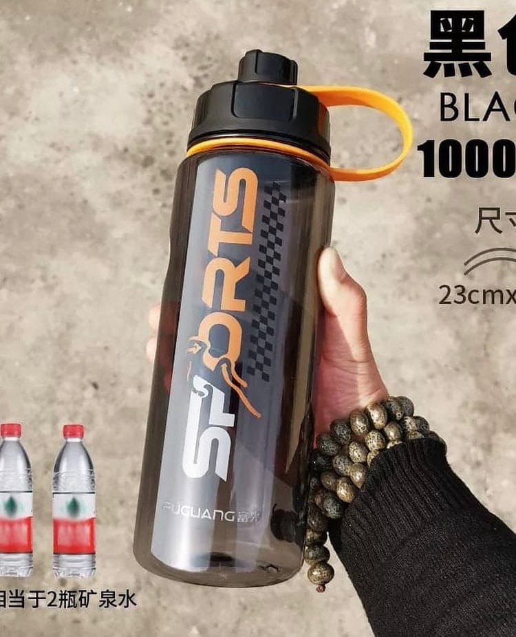 High Quality Plastic Water Bottle With Straw, Portable Gym Fitness Sports Shaker, Leak Proof Water Bottle For Outdoor Camping
