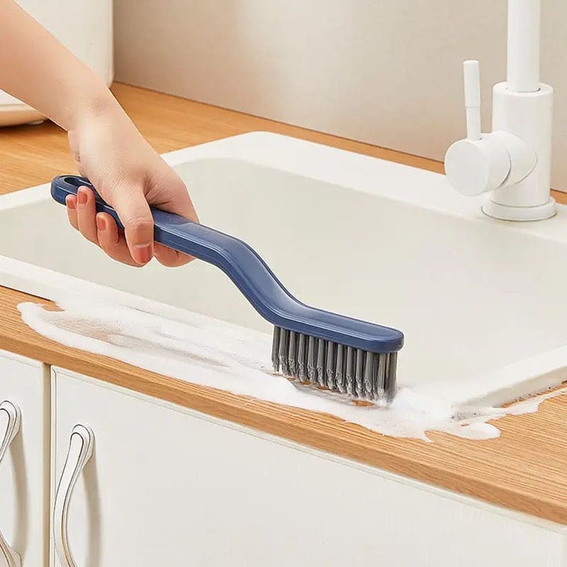 Multifunctional Bathroom Tile Brush, Floor Gab Cleaning Brush, 2-in-1 Multipurpose Brush, Convenient Corner Cleaning Tools, Kitchen Bathroom Cleaning Brush