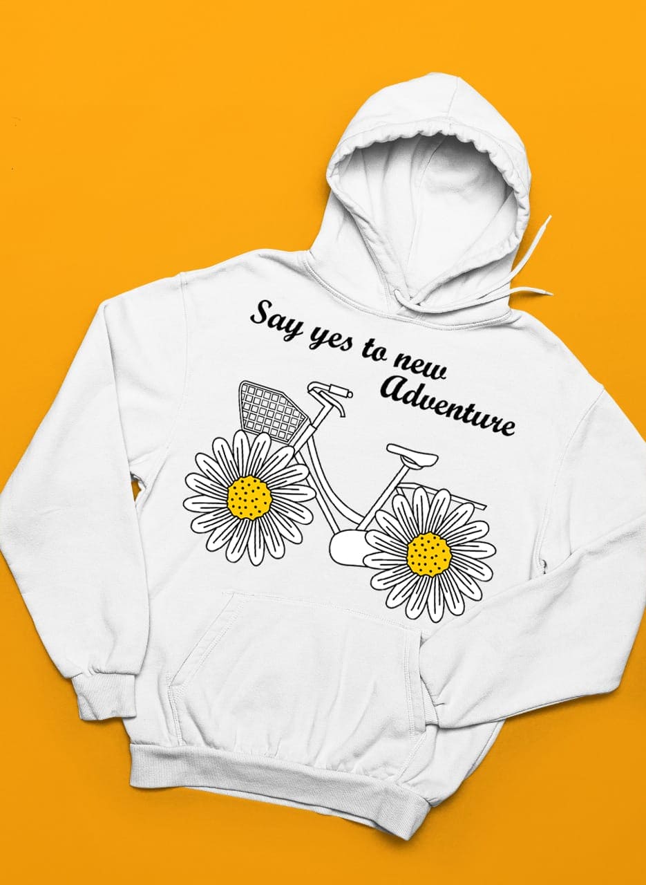 Sunflower Cycle Winter Warm Hoodies And Sweatshirts