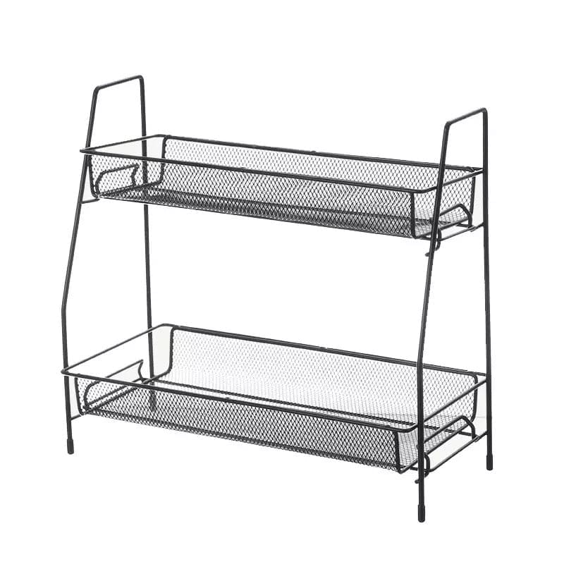 Smart Iron Storage Rack, Cosmetic Makeup Basket, Iron Spice Seasoning Rack, Shelf Kitchen Tableware Organizing Rack