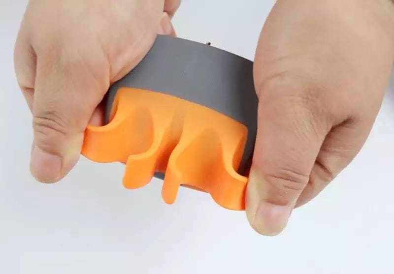 Stainless Steel Manual Finger Vegetable Shaver, Double Fingers Stainless Blade Fruit Peeler, Finger Gaurd Peeling Knife, AntiScratch Kitchen Tool, Palm Vegetable Hand Peeler, Turnip Slicer Cutter, Silicon Veg Cutter Kitchen Cooking Tools