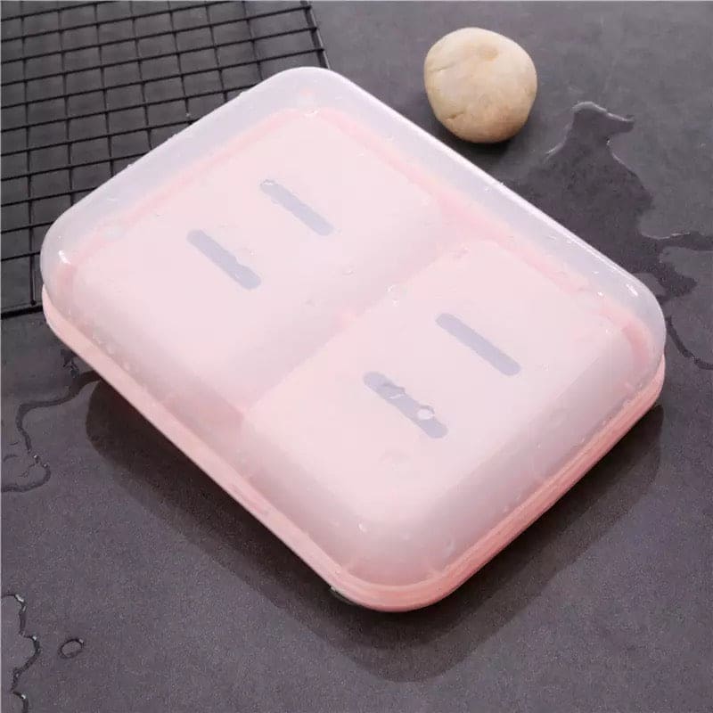 Double Layer Drain Soap Box, Punch Free Toilet Soap Box, Simple Fashion Laundry Soap Filter